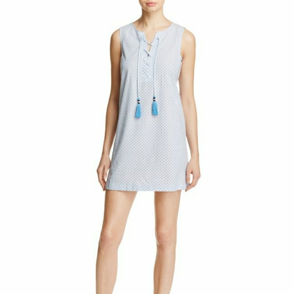Cooper & Ella Isabel Lace Up with tassel tie Dress